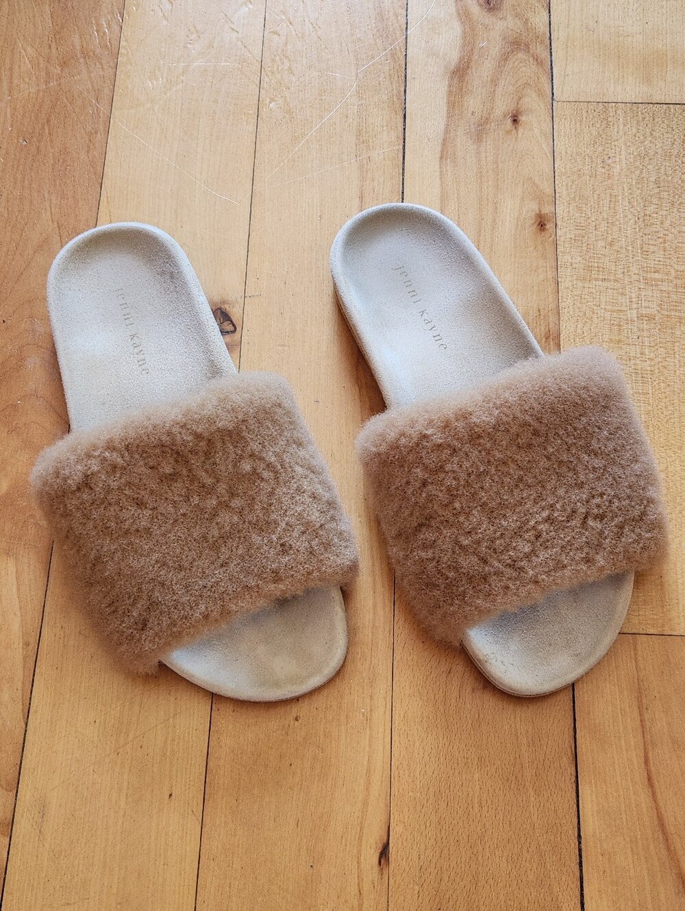 Jenni Kayne Shearling Slide Sandals - 39